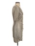Alice + Olivia 100% Polyester Metallic Silver Cocktail Dress Size 4 - photo 4