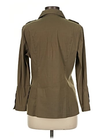 Lafayette 148 New York 3/4 Sleeve Button-Down Shirt (view 2)