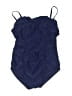 Summer Mae Solid Blue One Piece Swimsuit Size S - photo 1