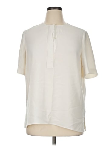 Lafayette 148 New York Short Sleeve Blouse (view 1)