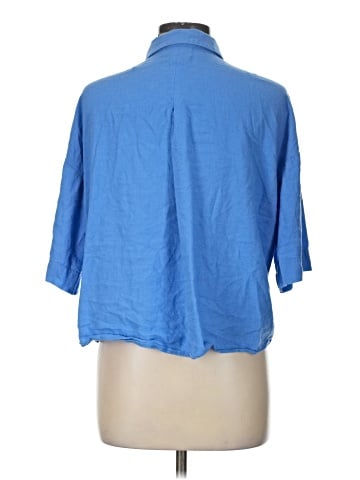 H&M 3/4 Sleeve Button-Down Shirt (view 2)