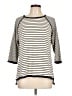 Talbots Stripes Ivory Pullover Sweater Size Lg Petite - photo 1