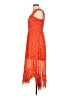 Maurices 100% Polyester Stars Orange Cocktail Dress Size L - photo 5
