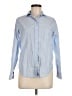 Everlane 100% Cotton Blue Long Sleeve Button-Down Shirt Size 0 - photo 1