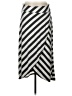 Athleta Stripes Gray Casual Skirt Size S - photo 1