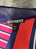 Express 100% Polyester Color Block Pink Short Sleeve Blouse Size L - photo 7