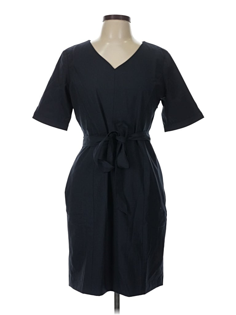 Pre-owned Lands' End Casual Dress In Black