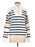 P.J. Salvage Stripes White Pullover Sweater Size L - photo 1