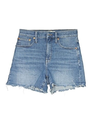 Madewell High-Rise Denim Shorts in Lavista Wash (view 1)