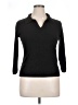 Classic Elements 100% Acrylic Black Long Sleeve Polo Size 14 - photo 1