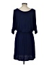 Gilli Solid Blue Casual Dress Size L - photo 2
