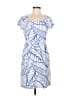 J. McLaughlin Graphic Blue Cocktail Dress Size M - photo 2