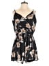 Trixxi 100% Polyester Floral Black Romper Size XL - photo 1