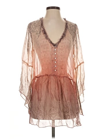 Sundance 3/4 Sleeve Silk Top (view 1)