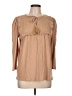 Ann Taylor LOFT Tan Long Sleeve Blouse Size L - photo 1