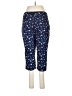 St. John's Bay Print Blue Casual Pants Size 8 - photo 2