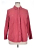 1.State Houndstooth Red 3/4 Sleeve Button-Down Shirt Size 1X - photo 1