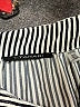T Tahari 100% Polyester Stripes Black Silver Short Sleeve Blouse Size XL - photo 7