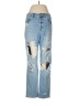 American Eagle Outfitters Graphic Blue Jeans Size 8 - photo 1
