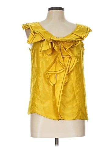 Oscar De La Renta Sleeveless Silk Top (view 1)
