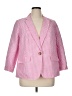 Talbots Checkered-gingham Pink Blazer Size 16 Petite - photo 1