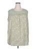 Suzanne Betro 100% Polyester Green Sleeveless Blouse Size 2X - photo 1