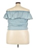 No Boundaries 100% Cotton Blue Sleeveless Blouse Size 3X - photo 2