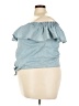 No Boundaries 100% Cotton Blue Sleeveless Blouse Size 3X - photo 5