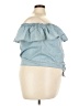 No Boundaries 100% Cotton Blue Sleeveless Blouse Size 3X - photo 4