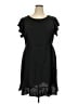Shein 100% Polyester Solid Black Casual Dress Size 3XL - photo 1