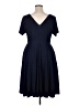 Eva Rose Chevron-herringbone Blue Casual Dress Size 1X (estimated) - photo 2