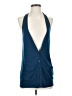 Theory 100% Cashmere Blue Sleeveless Button-Down Shirt Size S - photo 1