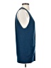 Theory 100% Cashmere Blue Sleeveless Button-Down Shirt Size S - photo 4