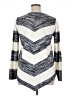 Apt. 9 100% Acrylic Chevron-herringbone Silver Pullover Sweater Size XL - photo 2
