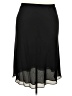 Draper's & Damon's 100% Polyester Solid Black Formal Skirt Size 22 - photo 1