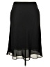 Draper's & Damon's 100% Polyester Solid Black Formal Skirt Size 22 - photo 2