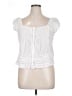 J.Crew White Short Sleeve Top Size XL - photo 1
