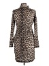 ASOS Animal Print Brown Cocktail Dress Size 12 - photo 2