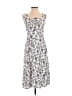 Gap 100% Rayon Floral White Casual Dress Size 0 - photo 1