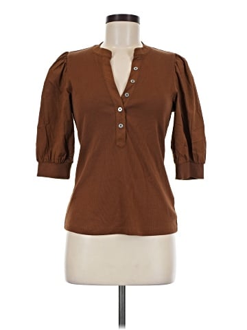 Veronica Beard 3/4 Sleeve Button-Down Shirt (view 1)