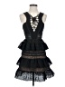 Self-Portrait 100% Polyester Black Cocktail Dress Size 2 - photo 1
