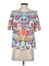 Flying Tomato Blue Short Sleeve Blouse Size S - photo 2