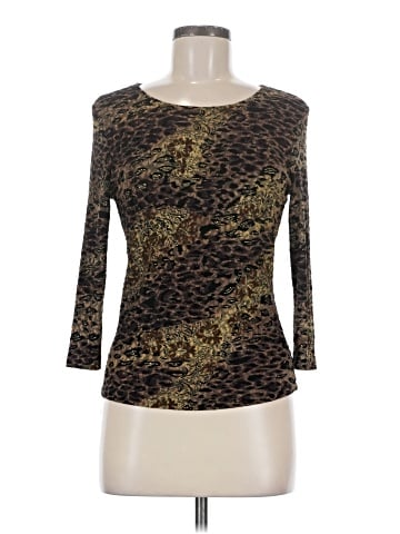 Brittany Black 3/4 Sleeve Top (view 1)
