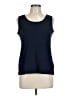 Lands' End Blue Sleeveless T-Shirt Size L (petite) - photo 1