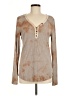 Pol Brown Long Sleeve Henley Size M - photo 1