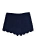 Annabelle 100% Polyester Solid Blue Shorts Size L - photo 2
