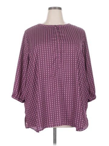 Woman Within 3/4 Sleeve Blouse (view 1)