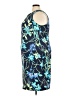 White Stag 100% Polyester Print Blue Cocktail Dress Size 22 - 24 - photo 5