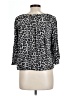 MICHAEL Michael Kors 100% Viscose Animal Print Gray Silver 3/4 Sleeve Blouse Size L (petite) - photo 2