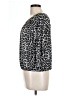 MICHAEL Michael Kors 100% Viscose Animal Print Gray Silver 3/4 Sleeve Blouse Size L (petite) - photo 5